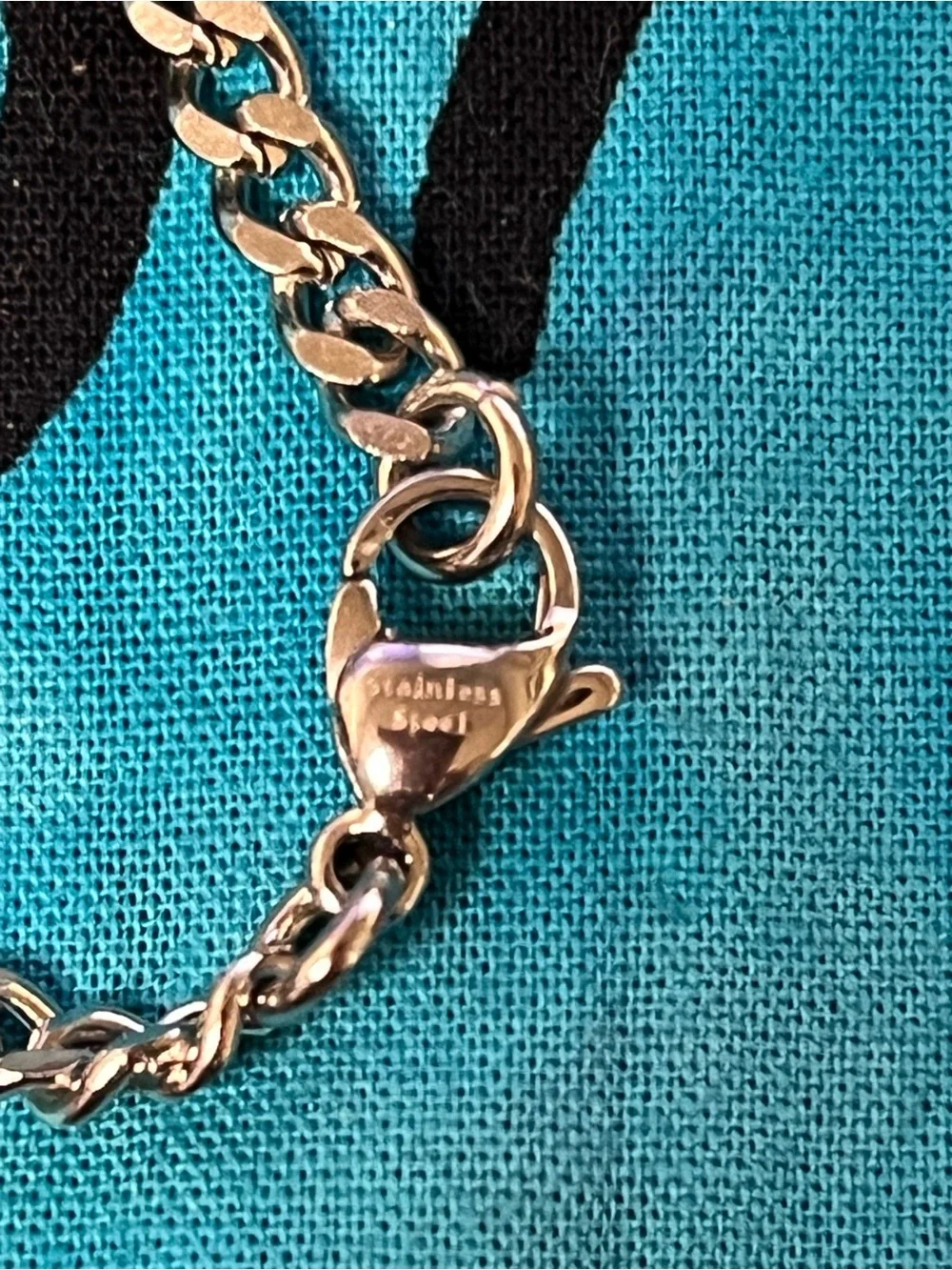 Stainless Steel Dragon Head Pendant Necklace 22” Chain Gothic Fantasy